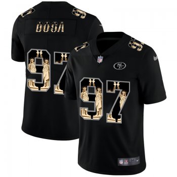 Men's San Francisco 49ers #97 Nick Bosa Statue Of Liberty Black NFL Jersey