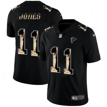 Men's Atlanta Falcons #11 Julio Jones Statue Of Liberty Black NFL Jersey