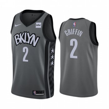 Blake Griffin #2 Brooklyn Nets 2020-21 Gray Statement Edition Jersey