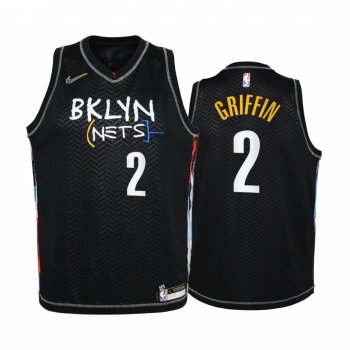 Youth Brooklyn Nets Blake Griffin 2021 City Edition Black Youth Jersey #2