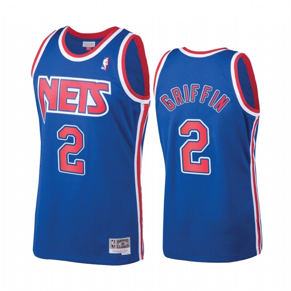 Blake Griffin #2 Brooklyn Nets Hardwood Classics Jersey Blue