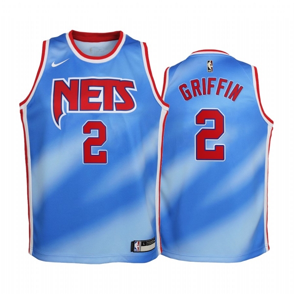 Youth Brooklyn Nets Blake Griffin 2021 Classic Edition Blue Youth Jersey #2