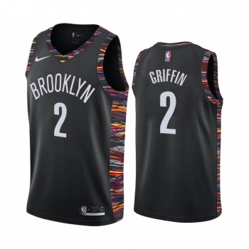 Blake Griffin Brooklyn Nets #2 Black Biggie Music Eidition Jersey