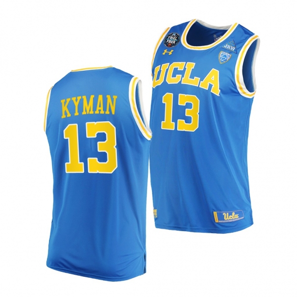 UCLA Bruins Jake Kyman 2021 March Madness Final Four Blue PAC-12 Jersey