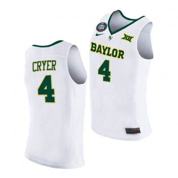 Baylor Bears LJ Cryer 2021 March Madness Final Four White Jersey