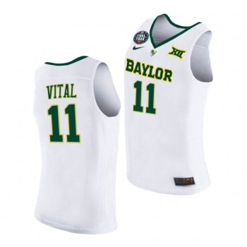 Baylor Bears Mark Vital 2021 March Madness Final Four White Jersey