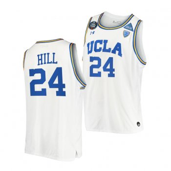 UCLA Bruins Jalen Hill 2021 March Madness Final Four White JRW Jersey