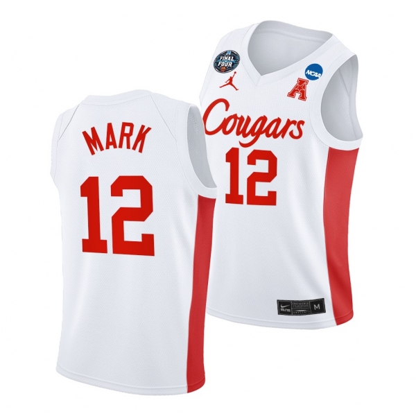 Houston Cougars Tramon Mark 2021 March Madness Final Four White Classic Jersey