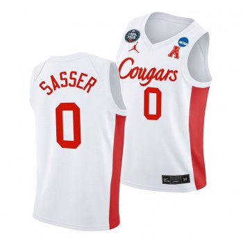 Houston Cougars Marcus Sasser 2021 March Madness Final Four White Classic Jersey