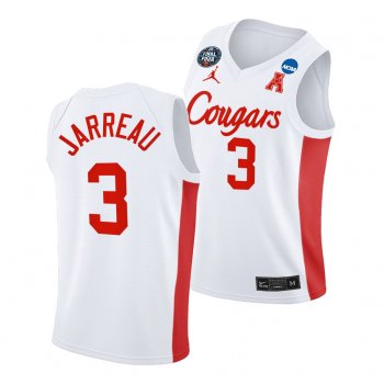 Houston Cougars DeJon Jarreau 2021 March Madness Final Four White Classic Jersey