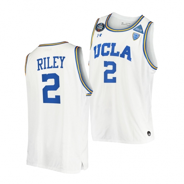 UCLA Bruins Cody Riley 2021 March Madness Final Four White JRW Jersey