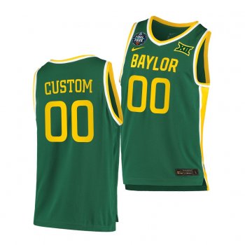 Baylor Bears Custom 2021 March Madness Final Four Green Home Jersey