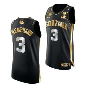 Andrew Nembhard Gonzaga Bulldogs 2021 March Madness Final Four Black Golden Authentic Jersey