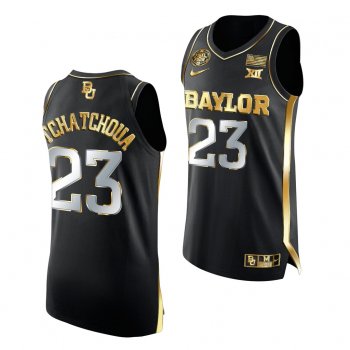 Jonathan Tchamwa Tchatchoua Baylor Bears 2021 March Madness Final Four Black Golden Authentic Jersey