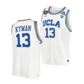 UCLA Bruins Jake Kyman 2021 March Madness Final Four White JRW Jersey