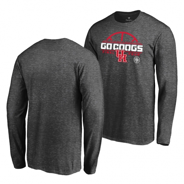 Houston Cougars 2021 March Madness Final Four Charcoal Long Sleeve T-Shirt