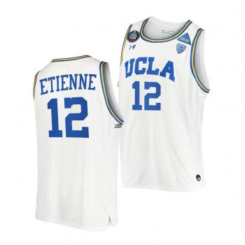 UCLA Bruins Mac Etienne 2021 March Madness Final Four White JRW Jersey