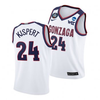 Gonzaga Bulldogs Corey Kispert 2021 March Madness Final Four White WCC Jersey