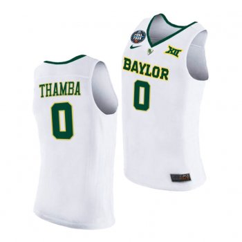 Baylor Bears Flo Thamba 2021 March Madness Final Four White Jersey