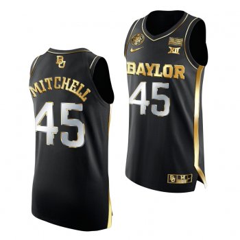 Davion Mitchell Baylor Bears 2021 March Madness Final Four Black Golden Authentic Jersey