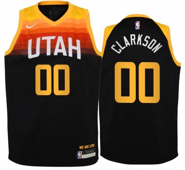 Jordan Clarkson Utah Jazz 2020-21 Black City Jersey New Uniform