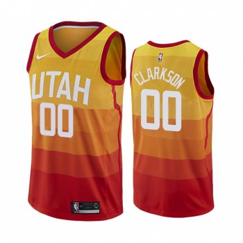 Jordan Clarkson Utah Jazz 2019-20 Orange City Edition Jersey