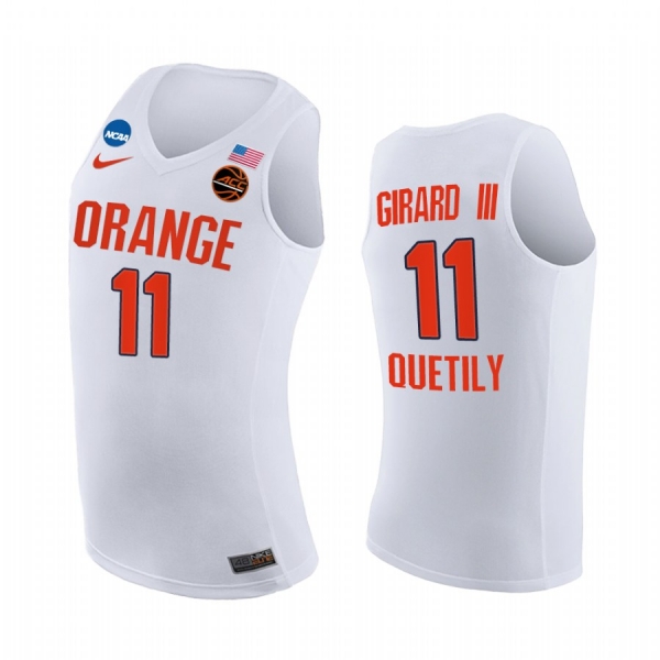 Syracuse Orange 2021 March Madness Sweet 16 Joseph Girard III #11 Jersey March Madness White Replica