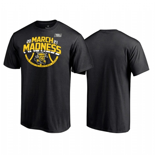 Wichita State Shockers Black 2021 NCAA March Madness Bound Ticket Men Tee March Madness