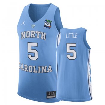 North Carolina Tar Heels Nassir Little #5 Light Blue 2019 Final-Four Replica Basketball Jersey