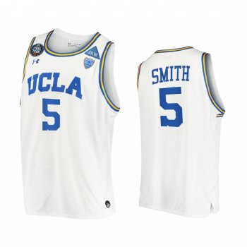 Chris Smith #5 UCLA Bruins 2021 March Madness Final Four Jersey White JRW