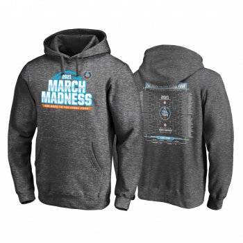 NCAA 2021 March Madness Hoodie Charcoal Bracket Pullover