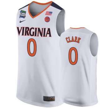 Virginia Cavaliers Kihei Clark #0 White 2019 Final-Four Replica Basketball Jersey