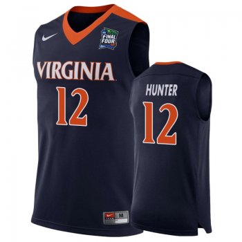 Virginia Cavaliers De'Andre Hunter #12 Navy 2019 Final-Four Replica Basketball Jersey