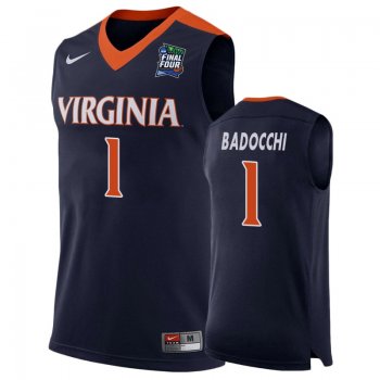 Virginia Cavaliers Francesco Badocchi #1 Navy 2019 Final-Four Replica Basketball Jersey