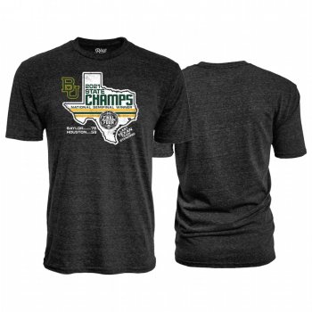 Baylor Bears Black 2021 NCAA National Championship Last Texan Score Men T-Shirt