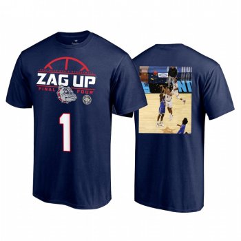 Gonzaga Bulldogs Jalen Suggs Navy 2021 March Madness Game-winning Buzzer-beater Men T-Shirt