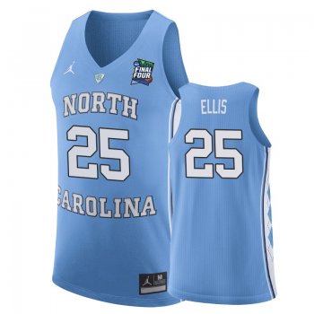 North Carolina Tar Heels Caleb Ellis #25 Light Blue 2019 Final-Four Replica Basketball Jersey