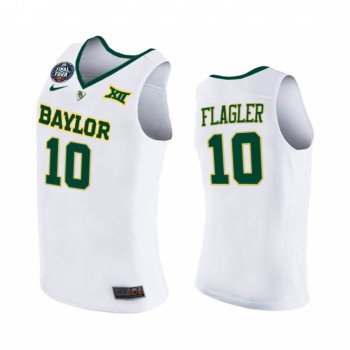 Adam Flagler #10 Baylor Bears 2021 March Madness Final Four Jersey White