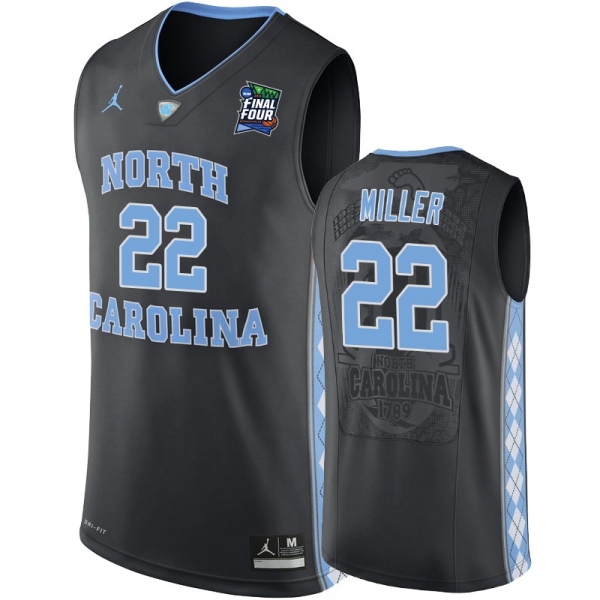 North Carolina Tar Heels Walker Miller #22 Black 2019 Final-Four Replica Basketball Jersey