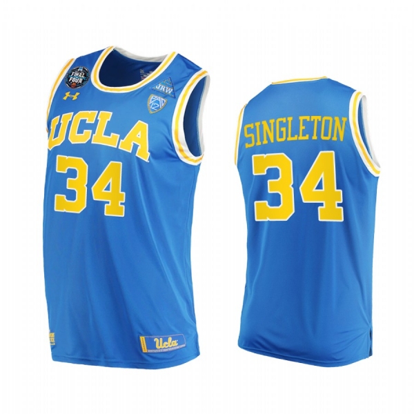 David Singleton #34 UCLA Bruins 2021 March Madness Final Four Jersey Blue PAC-12