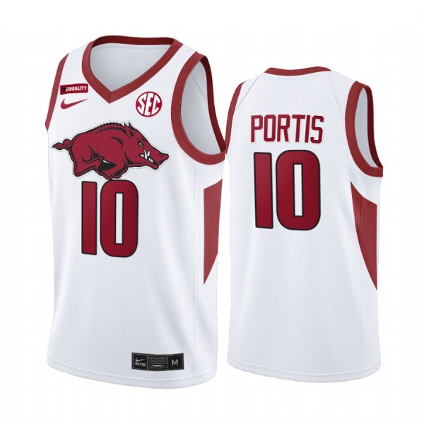 Daniel Gafford Arkansas Razorbacks White Jersey Equality 2021 March Madness