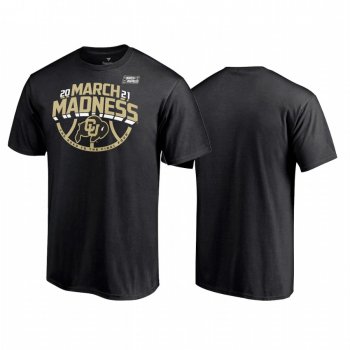 Colorado Buffaloes Black 2021 NCAA March Madness Men Tee March Madness