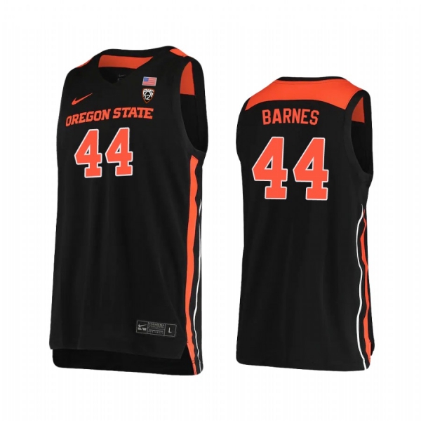 Oregon State Beavers Isaac Barnes Jersey 2021 2021 March Madness Sweet 16 Black Nike