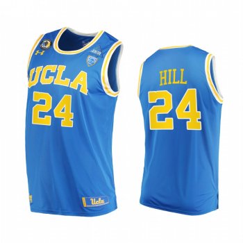 UCLA Bruins Jalen Hill Jersey 2021 March Madness PAC-12 Blue Stand Together