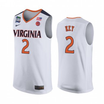 Braxton Key Virginia Cavaliers #2 2019 Final-Four Jersey - White