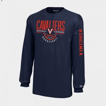 Virginia Cavaliers Navy Champion Long Sleeve Men T-Shirt March Madness