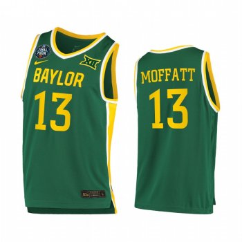 Jackson Moffatt #13 Baylor Bears 2021 March Madness Final Four Jersey Green Home