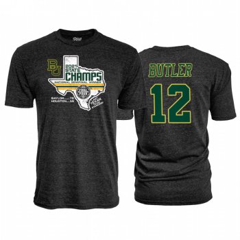 Jared Butler Baylor Bears Black T-Shirt 2021 NCAA National Championship Last Texan Score