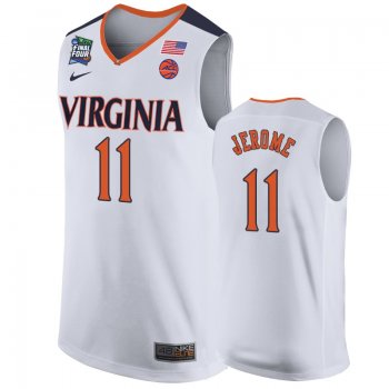 Virginia Cavaliers Ty Jerome #11 White 2019 Final-Four Replica Basketball Jersey