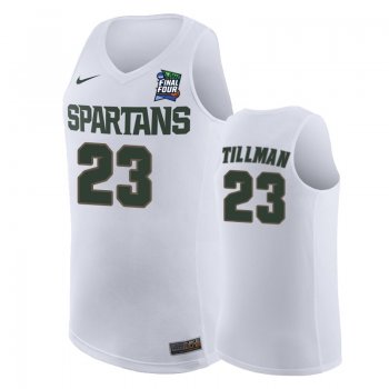 Michigan State Spartans Xavier Tillman #23 White 2019 Final-Four Replica Jersey